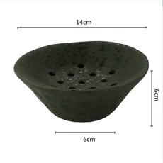 세라믹 꽃꽂이 연꽃 뿌리 수경 액세서리 굵은 점토 그릇 테라리움 홈 데코, 01 B, 1개