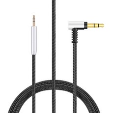 Meizu HD60 降噪版耳機線 音頻轉接線, 1個, 银头不带麦 线长120cm