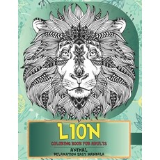 Coloring Book for Adults Relaxation Easy Mandala Animal - Lion Paperback, Independently Published, English, 9798702082417