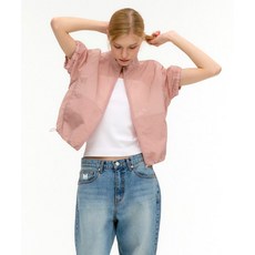 MONGDOL 쉬어 나일론 반팔 점퍼 핑크 MDJP013PINK 247026