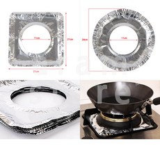 가스레인지 호일 가스렌지 알루미늄 은박 커버 10p 사각, (사각), 1개