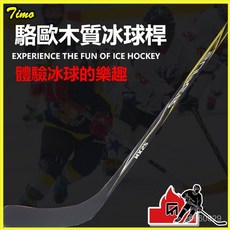 兒童旱地冰球桿成人輪滑球桿青少年木質冰球棍 高級輕款冰球幹陸地冰球桿 曲棍球桿曲棍球竿, 駱歐純紅色青年杆,右手杆