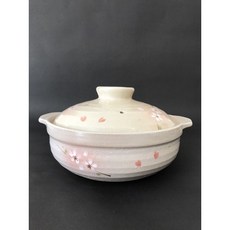 東昇瓷器餐具 櫻花直火砂鍋 (3-4人份), 1個, 8號直徑24cm高9cm容量2000cc