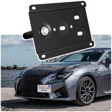 도난 방지 번호판 홀더 링컨 에비에이터/해적/노틸러스 2세대/네비게이터 4세대와 호환 전면 그릴 번호판 브래킷 장착 키트 드릴 범퍼 프레임 없음, ISF/RC/RC-F GS/RX/LS
