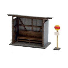 산케이 1/150 디오라마 옵션 키트 버스정류장 AMP04-25