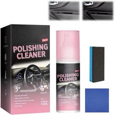 광택 세정제 2026년형 신차 실내 차량 세정 스프레이 고무 및 가죽 내부 디테일링 간편한 일상 관리 (1개), 1pcs