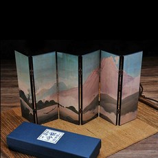 미니병풍 6폭 미니 제사 파티션 인테리어 소형 병풍, 1개