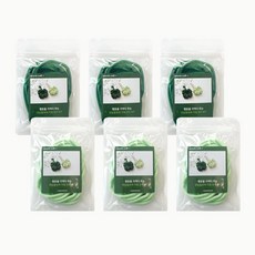 [6개세트] 클로버 키링 만들기 양말목 공예 키트 / 업사이클링 단체 학교 수업 DIY 모루인형 꾸미기 수능 선물 합격 행운