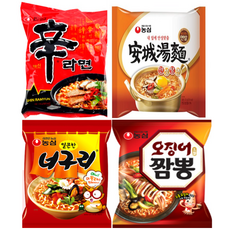 농심 신라면5봉+너구리5봉+안성탕면5봉+오징어짬뽕5봉, 20개