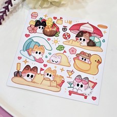 치코냥이 바캉스 일괄팩 인스 도무송