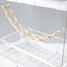 나무 재질의 앵무새 내구성이 뛰어난 새장 그네 종이 스탠딩 페리치 새들이 오르는 사다리, 1개, 5. Style E