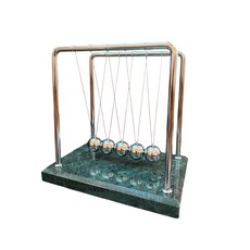 牛頓擺撞擊球：動能守恆科學教具，辦公室減壓擺飾, 1個