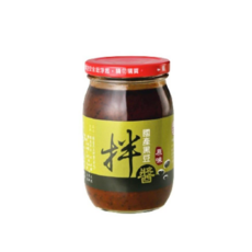 國產黑豆拌醬(原味) - 台灣在地黑豆釀造，天然無添加，拌飯拌麵佐菜皆宜, 460g, 1個