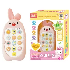 전화기장난감 멜로디 베이비 스마트폰 토끼완구 아기핸드폰, 1개
