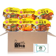 오뚜기 한입쏙쏙 미트볼 2p + 달콤한 데리야끼치킨 2p + 칼칼한 돼지고기김치찜 2p 세트, 1세트