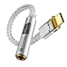 ForJCALLY CX31993 하이파이 DAC 타입-C에서 3.5mm 디지털 오디오 디코딩 휴대용 헤드폰 앰프 JM6 AMP, 01 As shown
