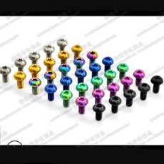 6/12Pcs 티타늄 torx 나사 M5x10 디스크 브레이크 로터 용 12mm 볼트 산악 자전거 및 T25 헤드, 01 6pcs, 01 M5X12mm, 03 black