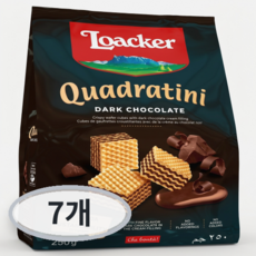 로아커 웨하스 콰드라티니 다크초콜릿, 250g, 7개
