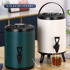 Asure 보온보냉 스텐물통 캠핑용 워터저그 아이스 물통, 10L, 1개, 블랙