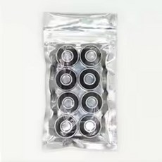 8PCS 고품질 608RS 8x22x7mm ABCE7 세라믹 특수 베어링 스케이트보드 스피드 스케이트 롤러 스케이트용, [02] Black, [01] 8Pcs