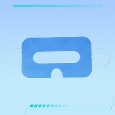 통기성 VR 헤드셋 마스크 커버 일회용 부직포 위생 레이어 얼굴에 맞게 설계된 100개입 그룹 공유 가능, 파랑색, 100개, 4NB1407064_XGH