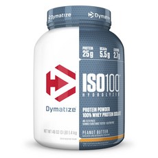 Dymatize ISO 100乳清蛋白粉, 花生醬(Peanut Butter), 1.4kg, 1罐