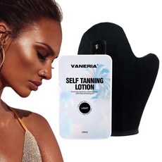 태닝 셀프 로션 스프레이셀프 태닝 무스 크림 장갑 포함 선리스 바디 로션 데일리 빠르게 컬러링 페이스, 1개, 200ml