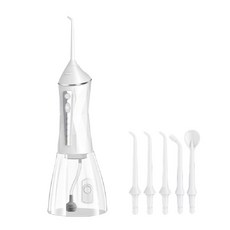 便攜式沖牙器 IPX7防水 360°旋轉噴頭 多種清潔模式, C1 鑽石白, 鑽石白, C1