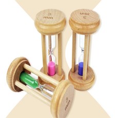 더가몽 원목 인테리어 3분 타이머 컬러모래타이머