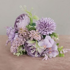 인공 꽃 빈티지 실크 장미 꽃다발 빈티지 신부 가짜 꽃 홈 웨딩 장식 액세서리, 하나, 4