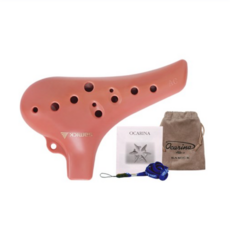 삼익 오카리나 알토C SPO-N10AC ABS재질 교재용악기, PINK (핑크), 1개