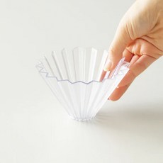 오리가미 커피 드리퍼 에어 S-커피 핸드드립 캠핑 휴대용 초경량 추출기, 1개, 에어S-클리어 1개, 에어S-클리어