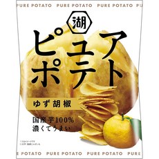 일본 코이케야 퓨어 포테이토 유자 고추 감자칩 52g 12팩 527535, 12개