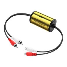 카 스테레오 노이즈 억제기 15A RCA 2채널 접지 루프 차량 오디오 가정용