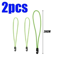 번지 코드 고무줄 고무 텐셔너 캠핑 타포린 다양한 용도 슈퍼 스트레치 탄성, 06 Green-2pcs