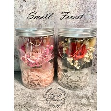 發光瓶 瓶中花 繡球花 棉花 彩色棉花 生日禮物 情人節禮物 畢業花束, 粉色永生玫瑰花罐