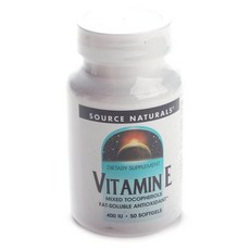 SOURCE NATURALS 複合維生素E膠囊 400IU, 1個, 50 件
