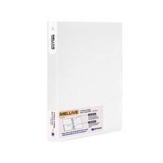 멜리브 O링 바인더 파일 3공, 크림, 1개