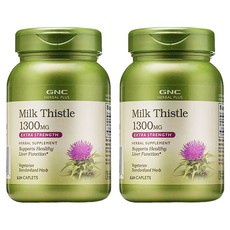 GNCHERBALPLUS 밀크 시슬 1300mg 캐플릿, 120정, 2개
