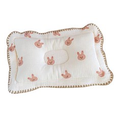 그리에티 신생아 아기 짱구 베개, 1개, 토끼