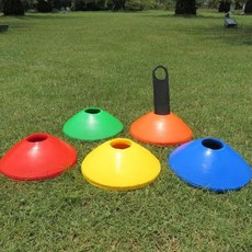 니스포 접시콘 축구 체육 라운드 마커 훈련 1p, 블루, 1개