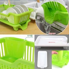 식기건조대 그릇건조대 컵건조대 주방건조대 싱크건조대 식기건조대물받이, 화이트