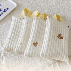 조이바이 휴대용 물티슈 케이스 누빔 파우치, 눈꽃, 1개
