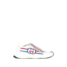 구찌 중고 런 로고 프린트 스니커즈