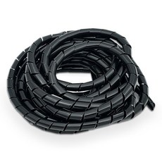 Brvlsoc 나선형 케이블 랩 - 컴퓨터 TV 및 전기 와이어 정리용 6.1m(20피트) 내구성 있는 PE 코드 슬리브 315617 8940298466, Brvlsoc 나선형 케이블 랩 - 컴퓨터, TV 및