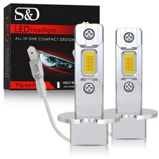 30000LM H1 LED 헤드라이트 100W 미니 Canbus Led 자동차 전조등 팬리스 다이오드 안개 램프 흰색 노란색, 02 6000K White, 01 H1