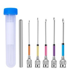 RORGETO 자수 펀치 바늘 크로 셰 뜨개질 자수 펜 솔기 리퍼 크로스 스티치 키트 자수 봉제, 보여진 바와 같이, 1개