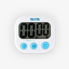 타니타 디지털 주방타이머 [TD-384], 1개, 화이트(블루버튼)