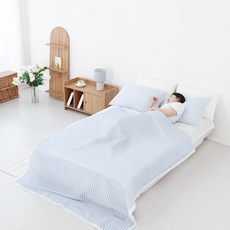 마켓비 쿠르쿨 시어서커 여름 냉감 린넨 홑이불