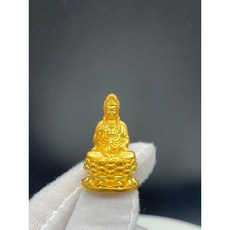 京綸 純銀觀音 鍍金觀世音菩薩擺件，居家裝飾保平安，精緻工藝送禮自用